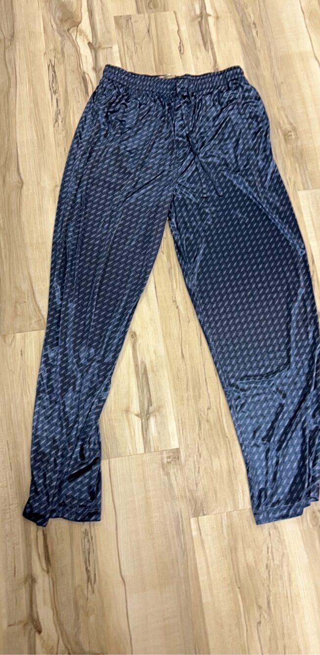 Croft & Barrow women’s Navy & Grey Polyester Sleep Pants Medium
